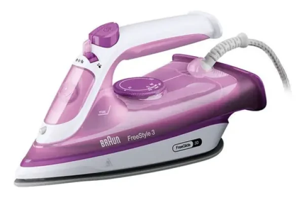 Braun FreeStyle 3 FI 3124 PU fialová / Napařovací žehlička / 2400 W / SuperCeramic / 270 ml / 120 g/min (0127408001)