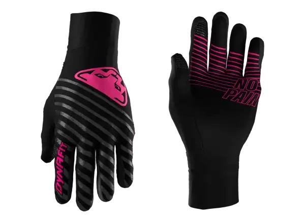 Dynafit Alpine Reflective gloves black out/pink glo