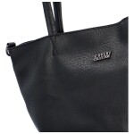 Trendová dámská koženková kabelka přes rameno Ramira, černá