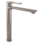 RAV Slezák - NIL - Umyvadlová vysoká baterie bez výpusti, Metal Grey - lesklá, 1/2" NL230.5MGL