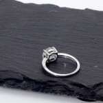 LUNICA Stříbrný zásnubní prsten PAPRSEK Velikost prstenu: 9 (EU: 59-61) 0544_9