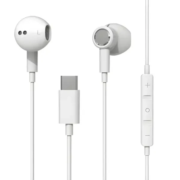 Beline SK-194 bílá / Sluchátka / Do uší / USB-C / 1,2m kabel (SK194)
