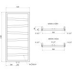 MEXEN - Zoom otopný žebřík/radiátor dekorativní 1100 x 530 mm, 376 W, bílá W130-1100-530-00-20