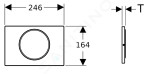 GEBERIT - Sigma10 Ovládací tlačítko přišroubovatelné, nerez 115.787.SN.5