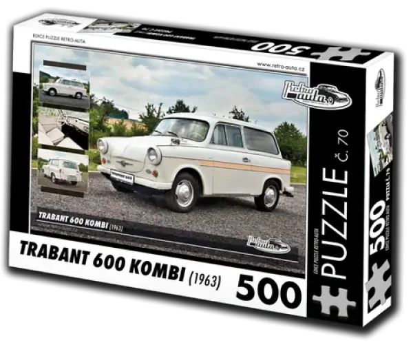 RETRO-AUTA Puzzle č. 70 Trabant 600 KOMBI (1963)