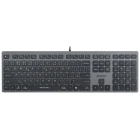 A4tech FX50 šedá / Drátová klávesnice / membránová / USB / CZ+SK layout (FX50-GY)