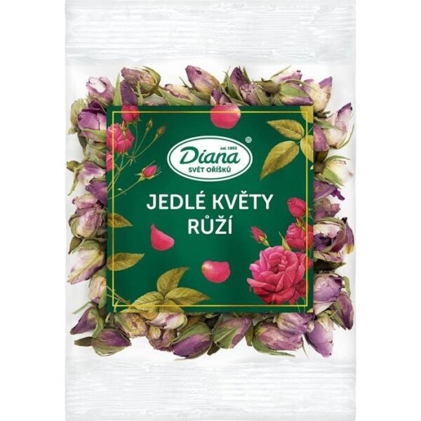 Jedlé květy růží Diana