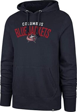 47 Brand Pánská Mikina Columbus Blue Jackets Outrush '47 HEADLINE Pullover Hood Velikost: S