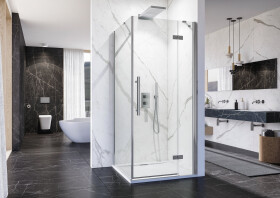 Aquatek Better A3 90 CHROM Sprchový kout čiré sklo 8mm, 90x90x195cm A152567