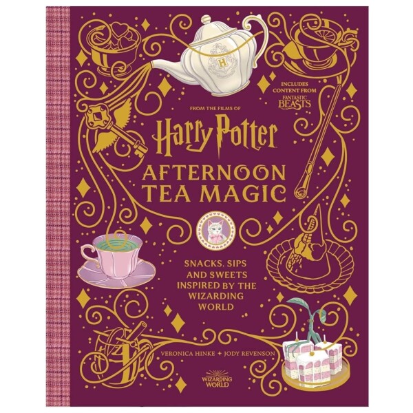 New Mags Kniha – Harry Potter Afternoon Tea Magic, Veronica Hinke/Jody Revenson, červená barva, papír