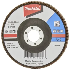 Makita D-27084 / Brusný lamelový kotouč 125 mm / zrnitost A40 (0088381343688)