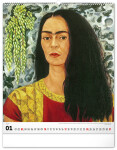 Nástěnný kalendář 2027 Notique Frida Kahlo, 48 x 56 cm