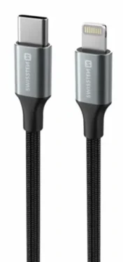 SWISSTEN TEXTILE II datový kabel USB-C - Lightning 1.5m černá (71529203)