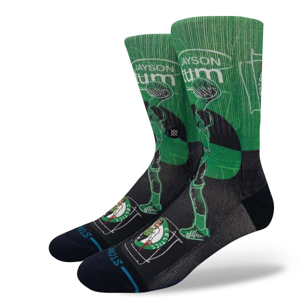 Pánské ponožky Boston Celtics NBA Jayson Tatum Stance Pasted Crew