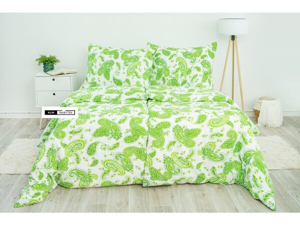 Stanex Ložní povlečení krepové Green (LS209) ROZMĚR: 140x200 cm + polštář (90x70 cm)