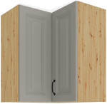 Horní rohová skříňka Stilo 60x60 GN-72 2F (90°) Barva korpusu: Dub artisan, Barva dvířek: Bílá