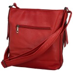 Módní dámská koženková crossbody kabelka Evelyne, červená