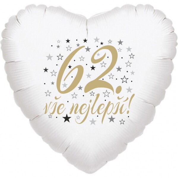 62. narozeniny balónek srdce Balonky.cz 62. narozeniny balónek srdce Balonky.cz