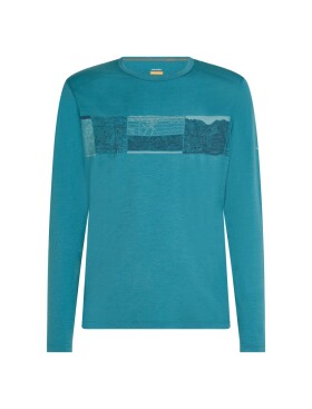 ICEBREAKER Mens 200 Oasis LS Crewe Elevation Lin, Topaz velikost: XL