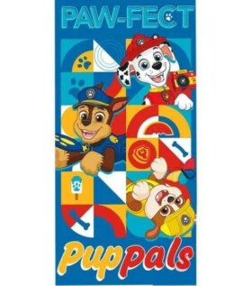 Kids Euroswan Paw Patrol Paw-fect EWA19933PW plážová osuška modrá 70x140