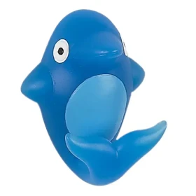 Spirella FLIPPER dětský háček delfín modrý / polyresin / samolepící / 50 x 60 mm (7610583096197)