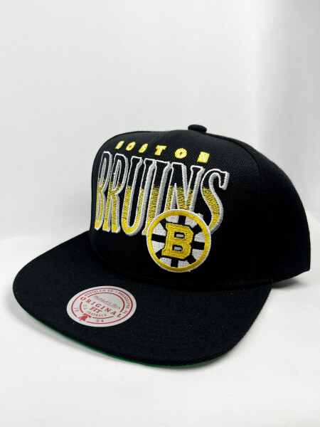 Mitchell & Ness Pánská kšiltovka Boston Bruins NHL Line Work Snapback Vntg
