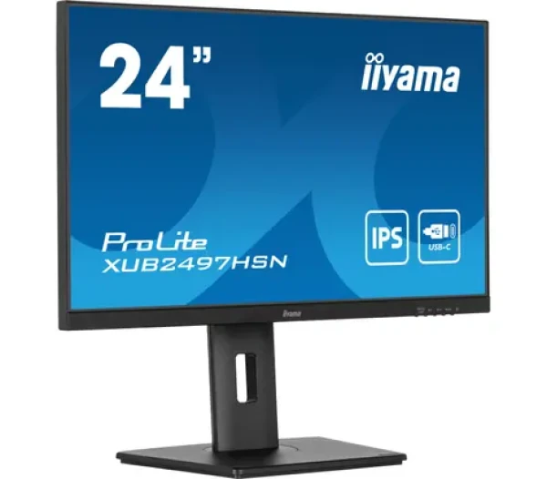 24" IIYAMA ProLite XUB2497HSN-B2 černá / IPS / 1920x1080 / 16:9 / 1ms / 1300:1 / 300cd / HDMI / DP / USB-C (XUB2497HSN-B2)