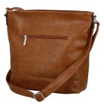 Trendy dámská koženková crossbody kabelka Zeta, hnědá new