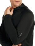 Pánská merino mikina ICEBREAKER Mens 150 MerinoFine Ace LS Hoodie, Black velikost: S