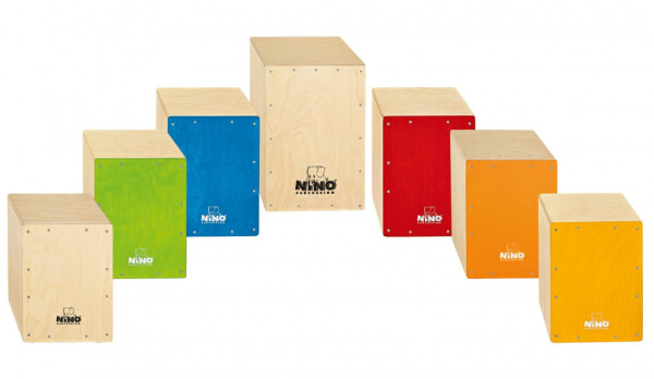 NINO Percussion NINOSET950 Cajon Group Rhythm Set - 7 Pcs