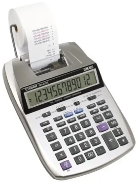Canon P23-DTSC II stříbrná / Kalkulačka s tiskem / LCD / 2-barevný tisk / 2,3 řádk./s / daňové funkce (2303C001)