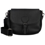 Trendy dámská koženková crossbody kabelka Bindi, černá