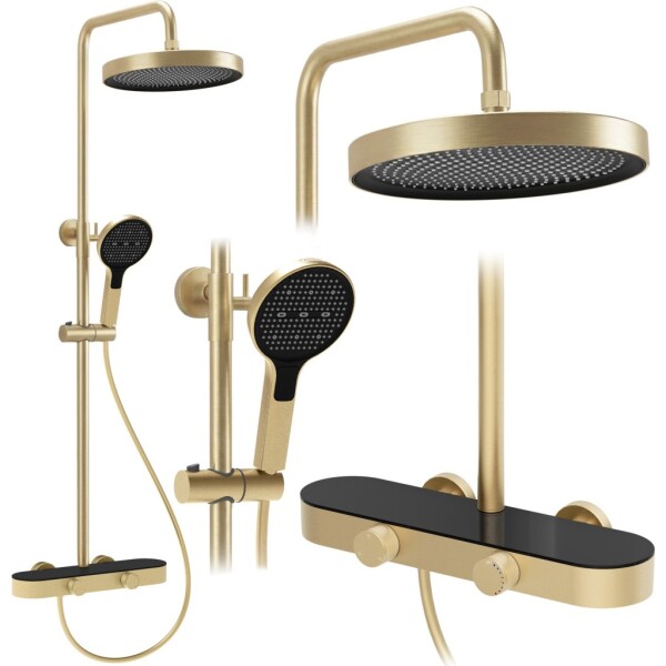 REA - Sprchový set Creo Brush Gold REA-P0361