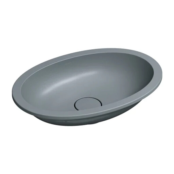 OMNIRES - SHELL M+ podumyvadlo, 48 x 31 cm, šedá popelavá matná, SHELL480UPAG