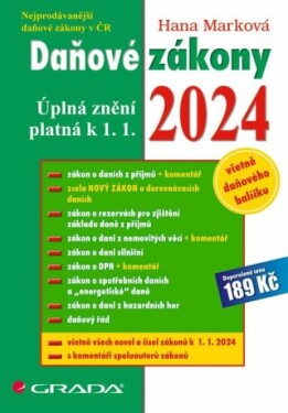 Daňové zákony 2024 - Hana Marková - e-kniha