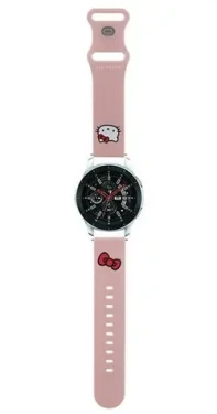 Hello Kitty Silicone Kitty Head růžová / Řemínek na hodinky / silikonový / univerzální 22 mm (HKUWLSCHBLP)