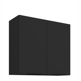 Horní skříňka Aria 80 G-72 2F Barva korpusu: Černá, Barva dvířek: BL - Black AFM