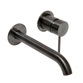 Umyvadlová baterie SAT Aurum včetně podomítkového tělesa broušený gun metal SATBAUR101BGM SATBAUR101BGM