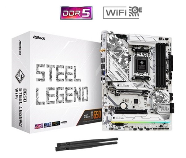ASRock MB Sc AM5 B650 Steel Legend WiFi , AMD B650, 4xDDR5, 1xDP, 1xHDMI, WIFI EDF_380944