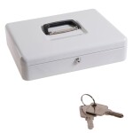 LEVIOR 70125 Pokladna kovová, 370x280x90mm, bílá