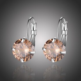 Náušnice Swarovski Elements Megan Champagne, Champagne