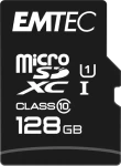 EMTEC MicroSD Card 128GB SDXC CL.10 Gold + / UHS-I U1 / Class 10 / čtení až: 90MBs / zápis až: 20MBs (ECMSDM128GXC10GP)