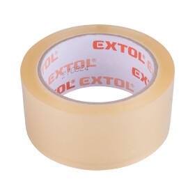 EXTOL PREMIUM 8856323 Páska balící, 48mmx66m, tichá, PP/akryl, transparent