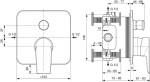 IDEAL STANDARD Baterie pod omítku, chrom A6586AA