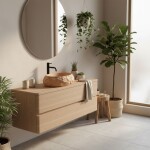 REA - Umyvadlo na desku Mika Light Terracotta REA-U7348
