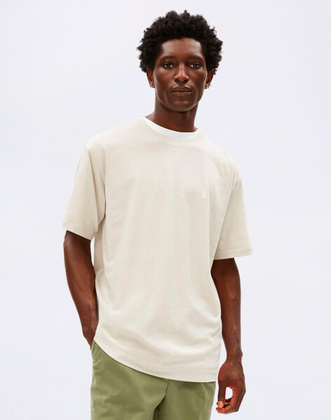 Tričko Armedangels Maarkos Linen Blend 3233 pure