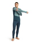 ICEBREAKER Mens 125 ZoneKnit LS Crewe, Abyss/Blue Ash velikost: S