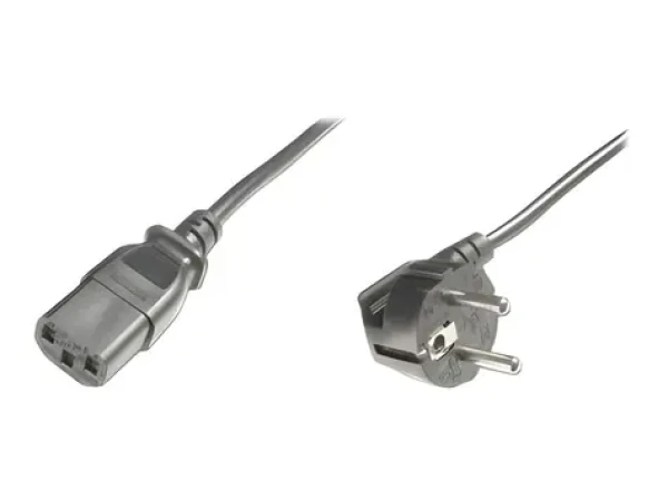Digitus napájecí kabel CEE 7/7 90° - C13 pravoúhlý / Napájecí kabel / IEC C13 (AK-440100-050-S)