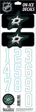Sport Star Samolepky na helmu Dallas Stars NHL Decals Black
