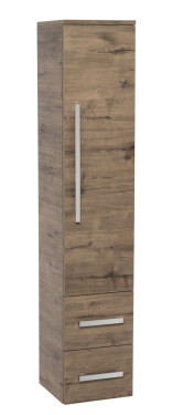 Koupelnová skříňka vysoká SAT Cube Way 32,5x162,5x33 cm dub wellington CUBE3CHV35DW CUBE3CHV35DW